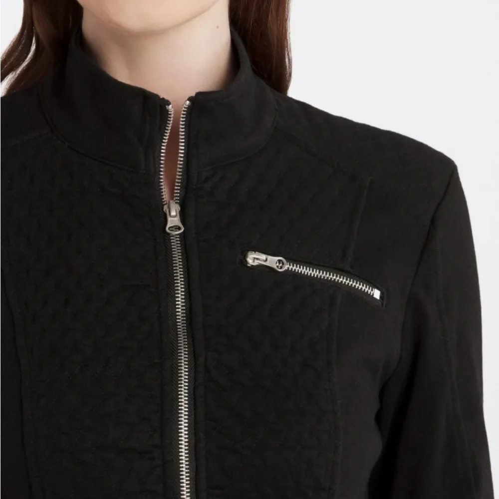 Liverpool Black Quilt Detail Jacket - Picture 2 of 15